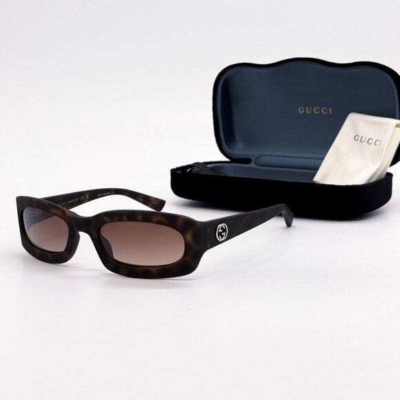 NEW GUCCI GG1786S 002 WOMEN HAVANA BROWN SUNGLASSES GUCCI - Picture 1 of 10